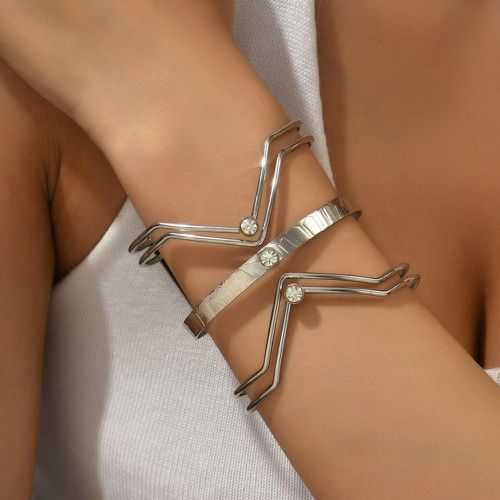 Bracelet avec strass design géométrique - SHEIN - Modalova