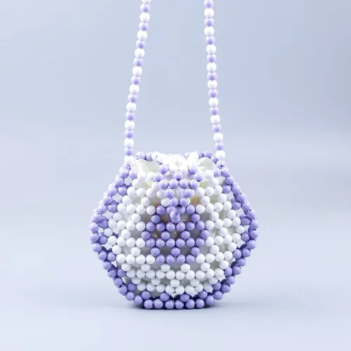 Sac à bandoulière mini bicolore perlé avec pochette intérieure - SHEIN - Modalova