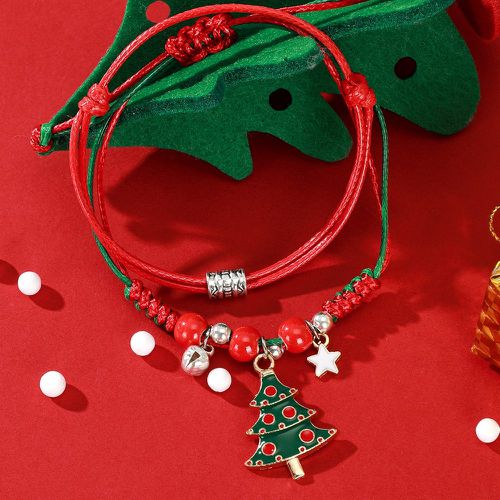 Pièces Bracelet à breloque arbre de Noël & clochette - SHEIN - Modalova