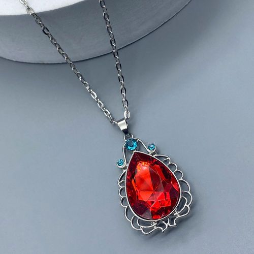 Collier avec pendentif gemme goutte d'eau - SHEIN - Modalova