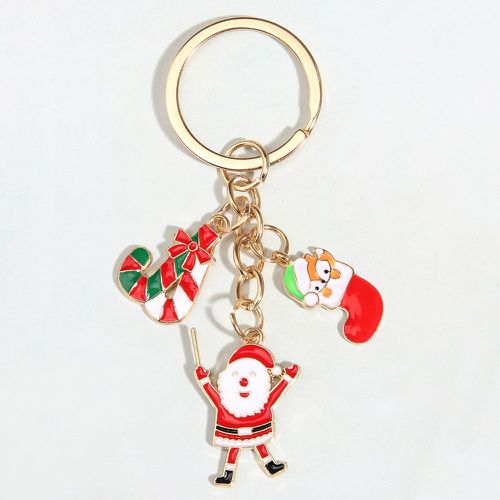 Porte-clés père Noël et bonbons canne breloque - SHEIN - Modalova