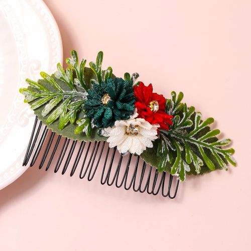 Peigne à cheveux à fleur à détail feuille - SHEIN - Modalova