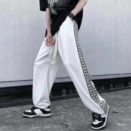 Pantalon de survêtement à imprimé géométrique à poche - SHEIN - Modalova