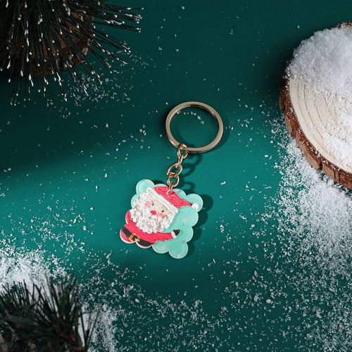 Porte-clés à motif père Noël à breloque géométrique - SHEIN - Modalova