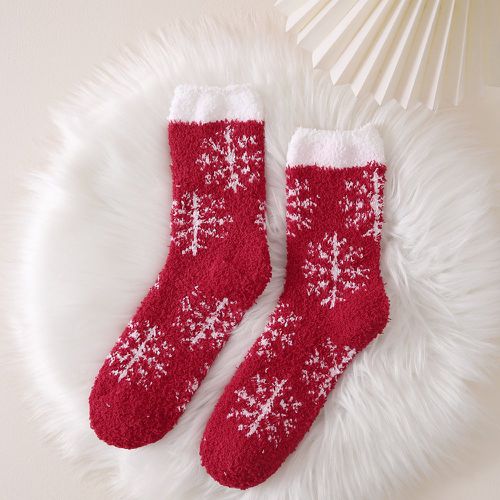 Chaussettes à motif flocon de neige - SHEIN - Modalova
