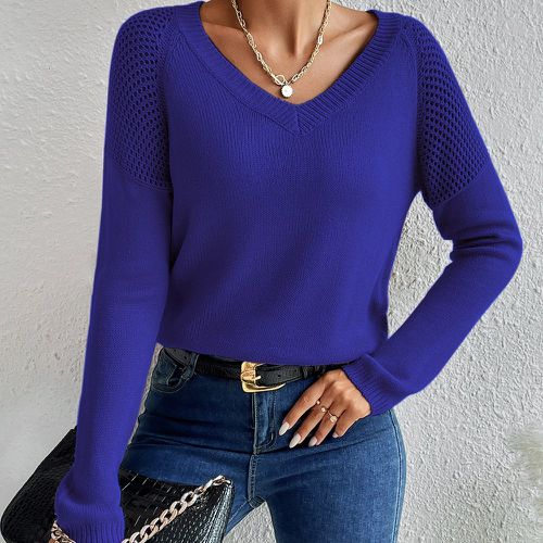 Pull manches raglan en maille - SHEIN - Modalova