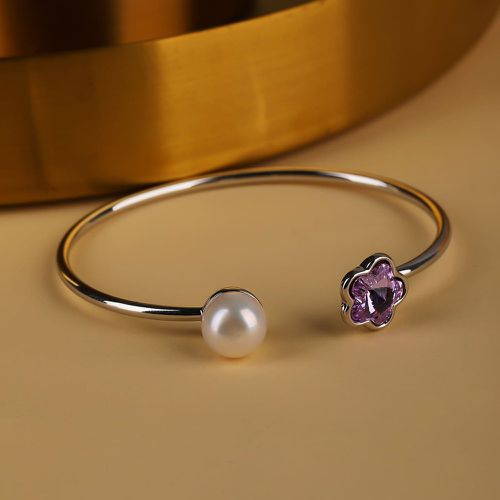 Bracelet fausse perle & à fleur - SHEIN - Modalova