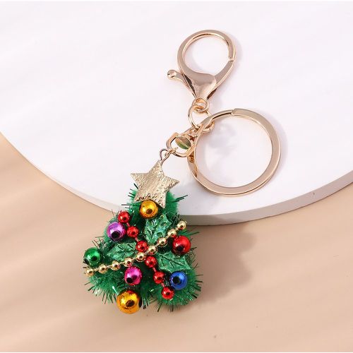 Porte-clés de couleur aléatoire à breloque arbre Noël - SHEIN - Modalova