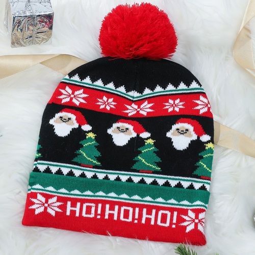Bonnet en tricot père Noël - SHEIN - Modalova