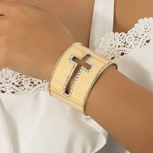 Bracelet avec strass croisé ajouré - SHEIN - Modalova