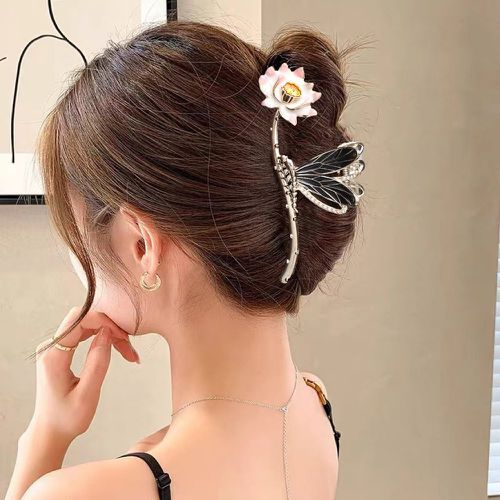 Griffe à cheveux à fausse perle design fleur - SHEIN - Modalova