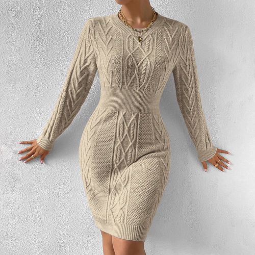 Robe pull en tricot torsadé - SHEIN - Modalova