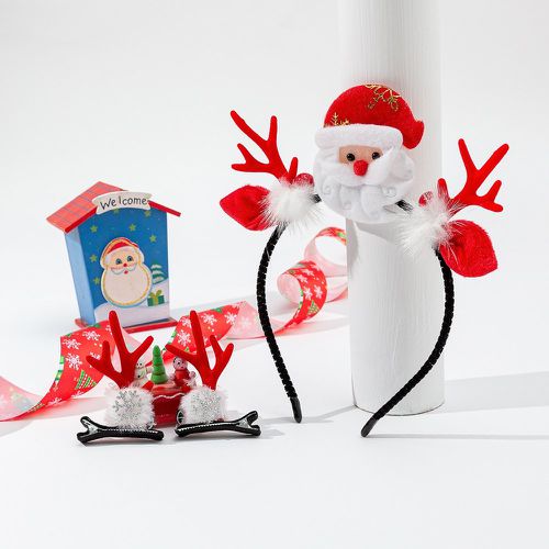 Père Noël Bandeau & 2 pièces Épingle à cheveux - SHEIN - Modalova
