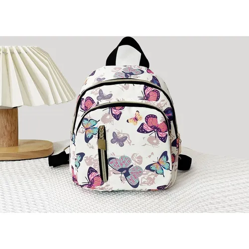 Sac à dos classique à imprimé papillon et floral - SHEIN - Modalova