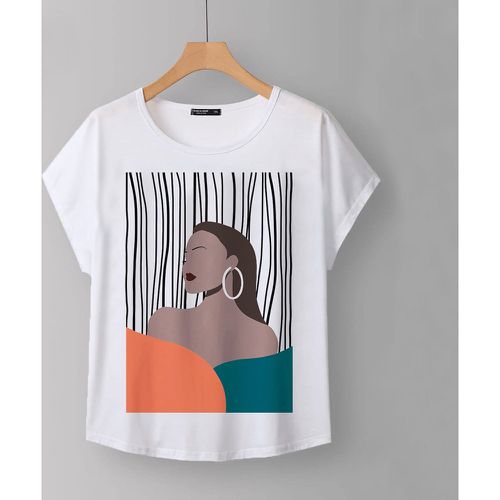 T-shirt figure manches dolman - SHEIN - Modalova