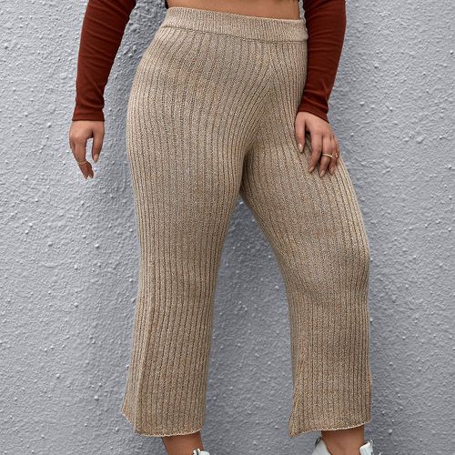Pantalon taille haute côtelé - SHEIN - Modalova