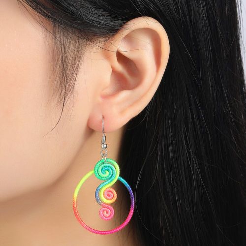 Pendants d'oreilles dégradé spirale - SHEIN - Modalova