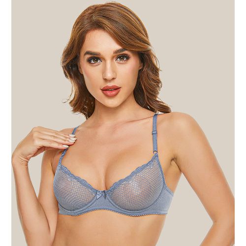 Pièce Soutien-gorge demi-bonnet à armature avec dentelle - SHEIN - Modalova