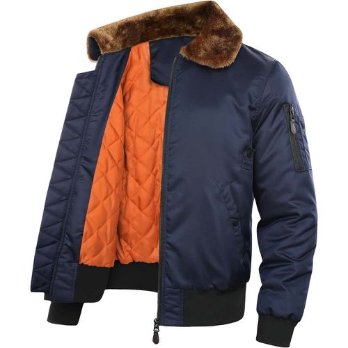 Manteau d'hiver à col sherpa zippé - SHEIN - Modalova
