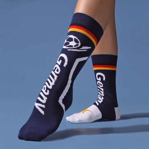 Chaussettes football & à lettres - SHEIN - Modalova