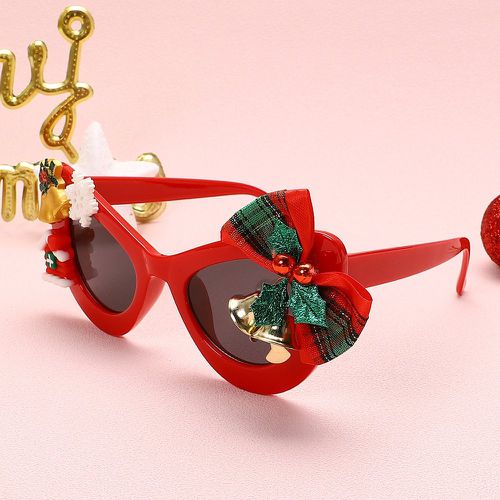 Lunettes de mode yeux de chat Noël à nœud & flocon de neige - SHEIN - Modalova
