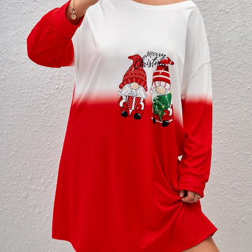 Robe t-shirt à imprimé Noël - SHEIN - Modalova