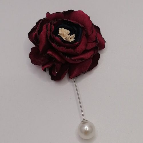 Boutonnière fausse perle & à fleur - SHEIN - Modalova