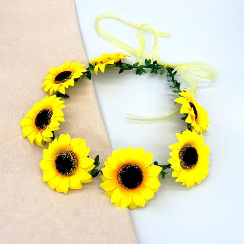 Bandeau pour cheveux à détail de tournesol - SHEIN - Modalova