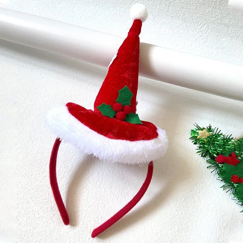Bandeau Noël à ourlet duveteux à détail chapeau - SHEIN - Modalova