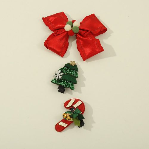 Pièces Épingle à cheveux arbre de Noël & bonbons canne - SHEIN - Modalova