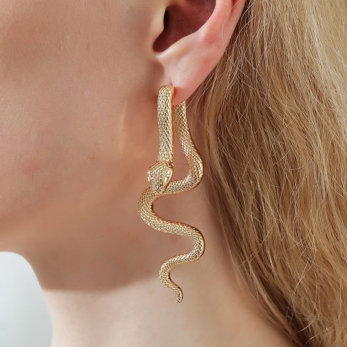 Boucle d'oreille design serpent - SHEIN - Modalova