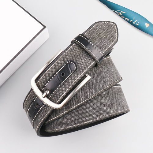 Ceinture à boucle rectangle avec outil de perforation - SHEIN - Modalova