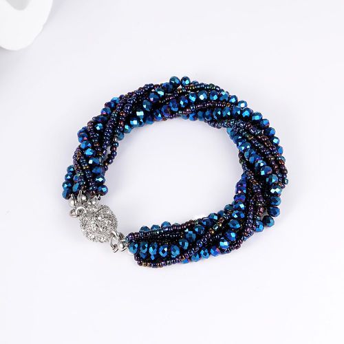 Bracelet perlé avec strass multicouche - SHEIN - Modalova