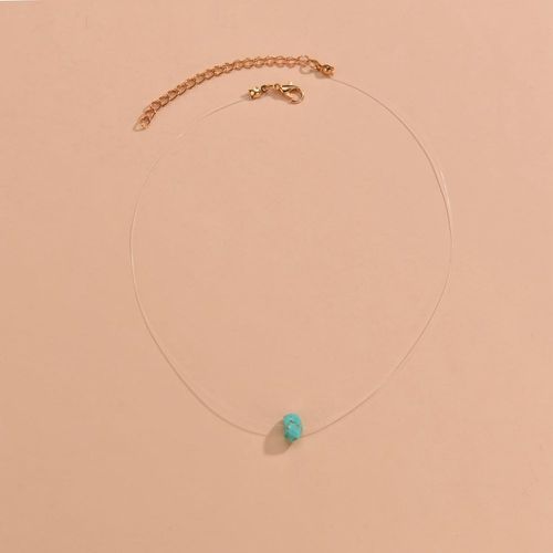 Collier à pendentif turquoise - SHEIN - Modalova