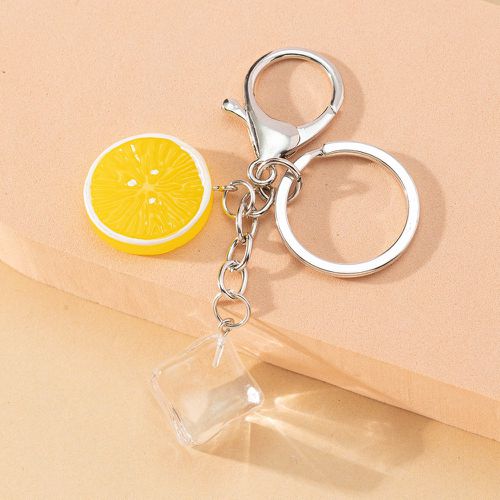 Porte-clés orange & cube breloque - SHEIN - Modalova