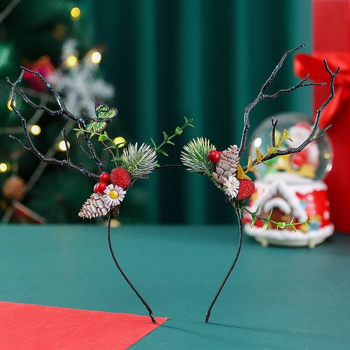 Bandeau Noël pomme de pin & à détail papillon - SHEIN - Modalova