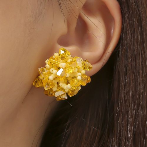 Clous d'oreilles à perles fleur - SHEIN - Modalova