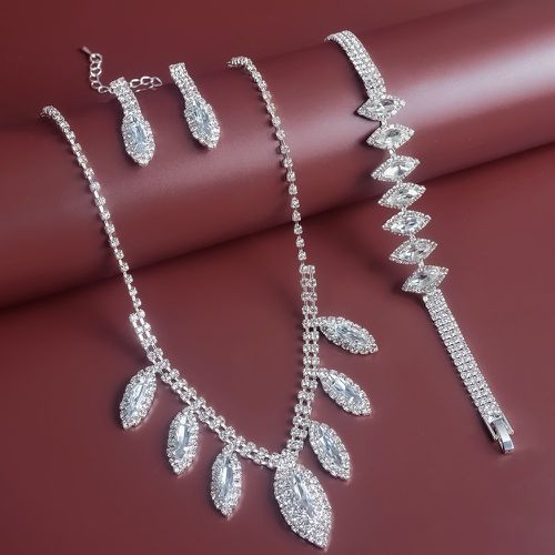 Pièces Set de bijoux avec strass - SHEIN - Modalova