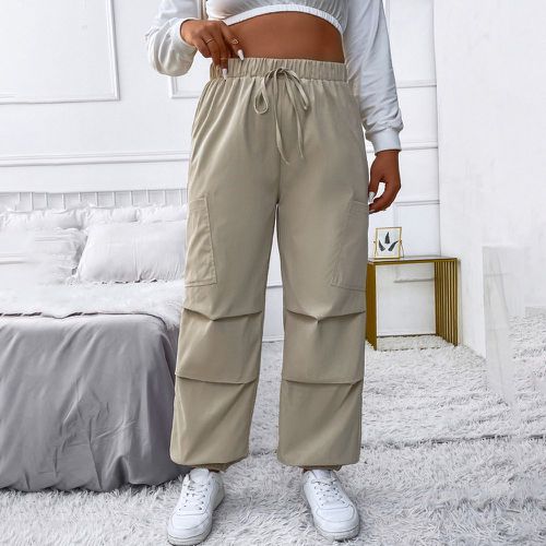 Pantalon de survêtement à nœud à poche - SHEIN - Modalova