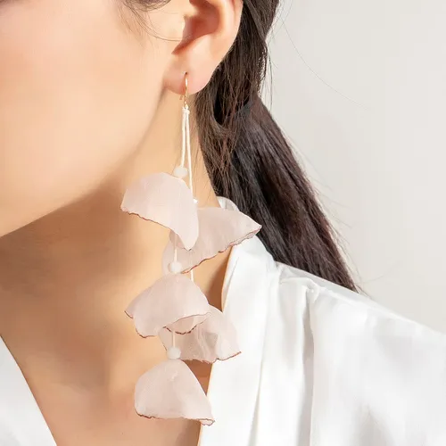 Pendants d'oreilles à perles fleur - SHEIN - Modalova