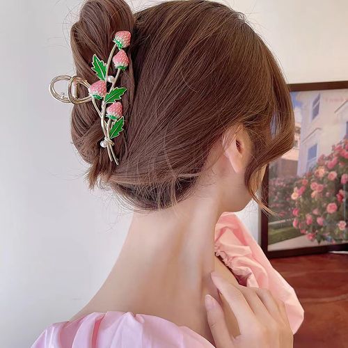 Griffe à cheveux fausse perle & fraise - SHEIN - Modalova