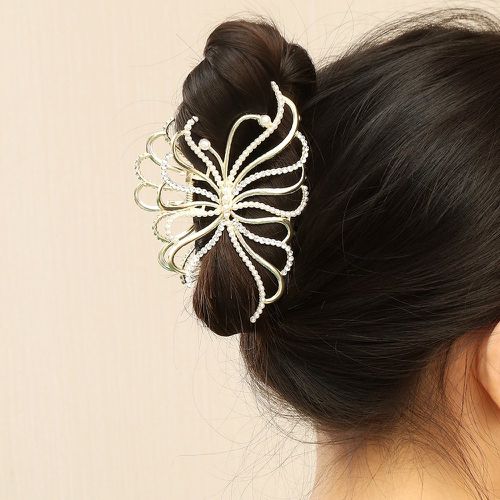 Griffe à cheveux à strass & fausse perle design papillon - SHEIN - Modalova