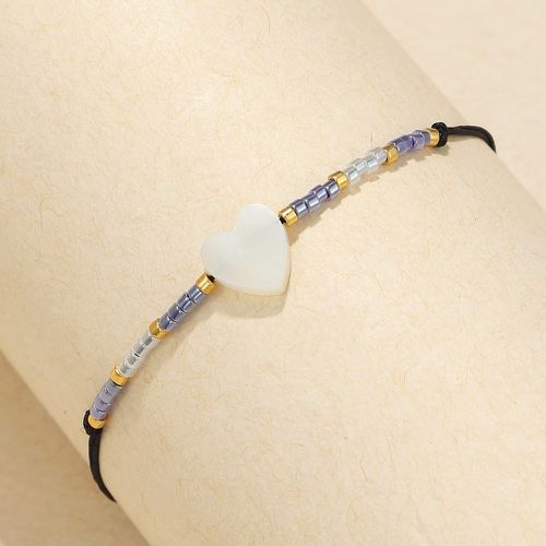Bracelet cœur & à perles - SHEIN - Modalova