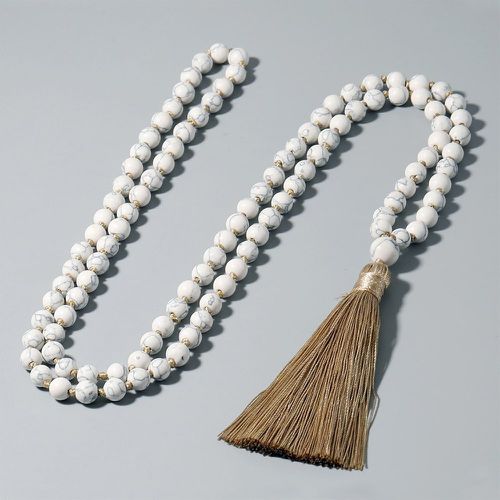 Collier à perles à franges pendentif - SHEIN - Modalova