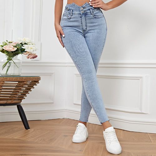 Jean skinny taille asymétrique - SHEIN - Modalova