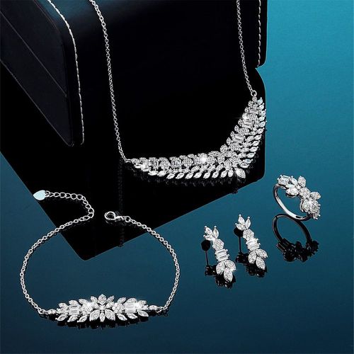Pièces Set de bijoux avec zircone cubique - SHEIN - Modalova