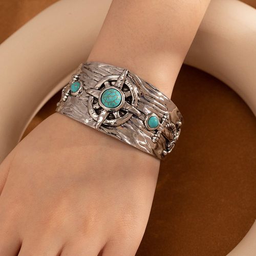 Bracelet à détail turquoise texturé - SHEIN - Modalova