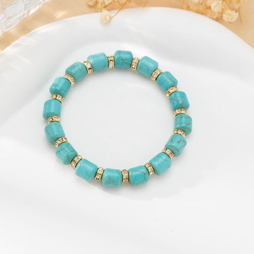 Bracelet à strass & à détail turquoise - SHEIN - Modalova