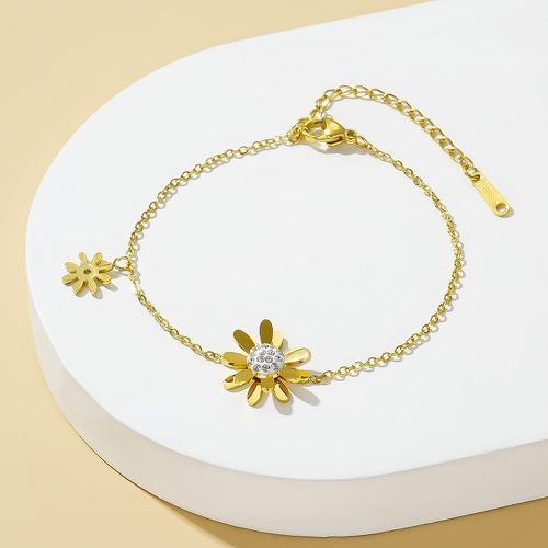 Bracelet à strass & à fleur - SHEIN - Modalova