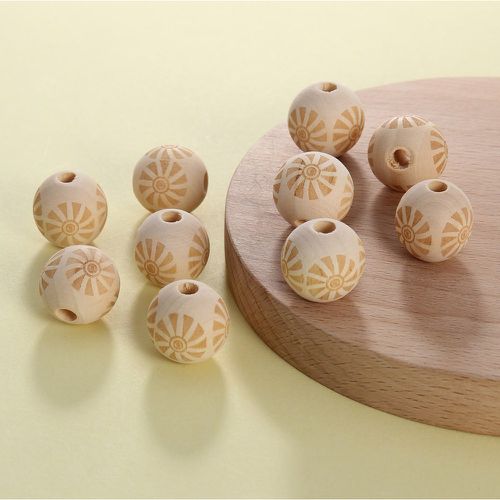 Pièces en bois fleuri DIY perle - SHEIN - Modalova